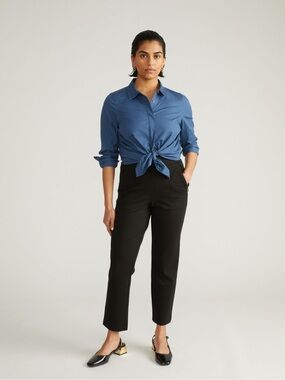 Universal Standard Smart Signature Ponte Pants Black Tailed Comfort 2-4